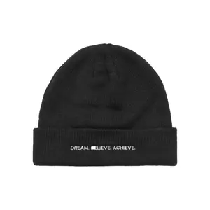 Dicke Strickmütze für Frauen Mister Tee Dream Believe Achieve image-0