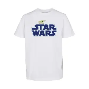 Child's T-shirt Mister Tee Star Wars Blue Logo image-0