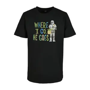Child's T-shirt Mister Tee Mandalorian Where I Go image-0