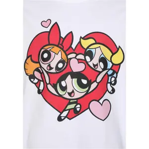 Girl's T-shirt Mister Tee Power Puff Heart image-2