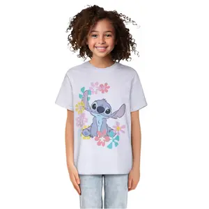 Girl's T-shirt Mister Tee Lilo & Stitch kurzarm (x2) image-4