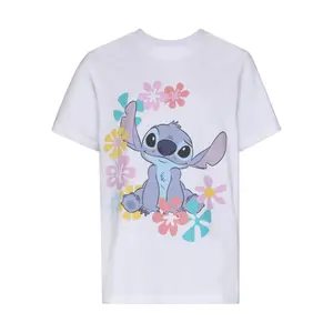 Girl's T-shirt Mister Tee Lilo & Stitch kurzarm (x2) image-1