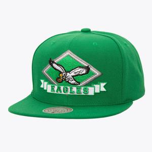 hs9655-peagren-nfl-eagles-snapback-cap-diamond-up-green-one-size