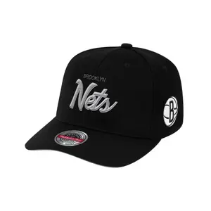 Snapback cap Mitchell & Ness Foundation Script Stretch Brooklyn Nets