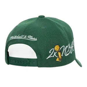 Casquette de baseball Mitchell & Ness Champ Wrap Pro Milwaukee Bucks image-1