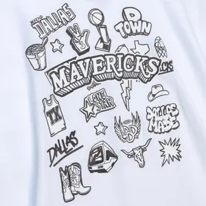 T-shirt Dallas Mavericks NBA Doodle image-2