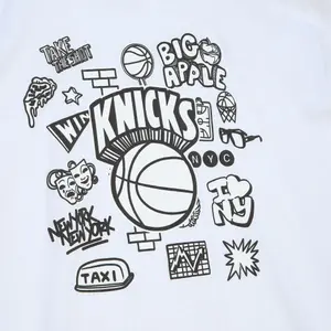 T-Shirt New York Knicks NBA Doodle image-2