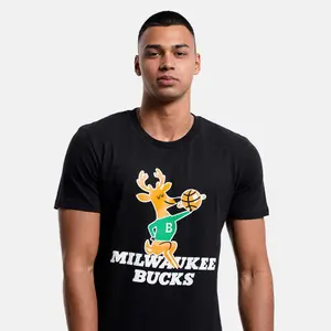 T-shirt Milwaukee Bucks NBA Team Logo image-3