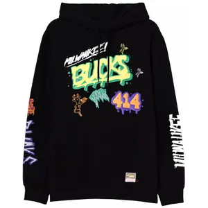 Sudadera con capucha y pegatina Milwaukee Bucks image-0