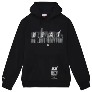 Sweatshirt med hætte Miami Heat Nicky Jam Cityscape