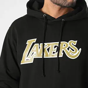 Camisola com capuz e logótipo da equipa em dourado Los Angeles Lakers image-2
