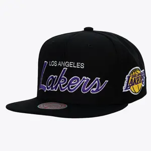 Los Angeles Lakers snapback cap NBA Team Script 2.0