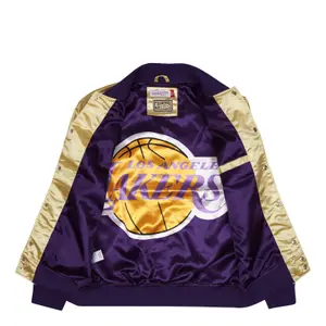 Lightweight satin jacket Los Angeles Lakers image-4