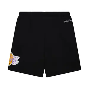 Shorts in pile con logo vintage Los Angeles Lakers Postgame image-2