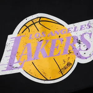 Shorts in pile con logo vintage Los Angeles Lakers Postgame image-4