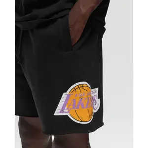 Shorts in pile con logo vintage Los Angeles Lakers Postgame image-5