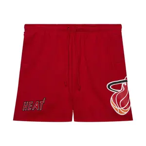 Short en polaire avec logo vintage Miami Heat Postgame image-0