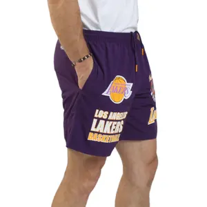 Nylon shorts med vintage logo Los Angeles Lakers Multi Hit image-2