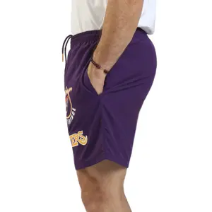 Nylon shorts med vintage logo Los Angeles Lakers Multi Hit image-3
