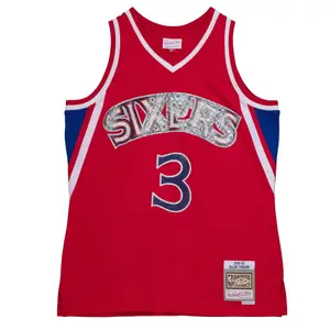 NBA Philadelphia 76ers Jersey Allen Iverson 75Th Anni Swingman 1996