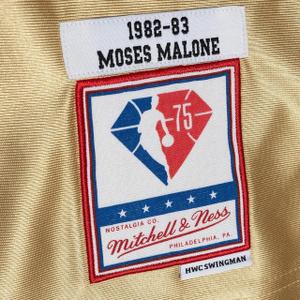 NBA Philadelphia 76ers Jersey Moses Malone Swingman 75TH 1982/83 image-3