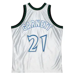 NBA Jersey Minnesota Timberwolves Kevin Garnett Swingman 75TH Platinum 1997/98 image-1