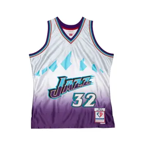 Utah Jazz NBA Jersey 75TH Platinum Swingman Karl Malone 1996