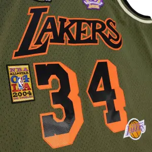 Los Angeles Lakers NBA Jersey Shaquille O’Neale Flight Swingman 1996 image-2