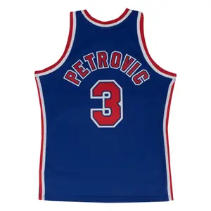New Jersey Nets NBA Jersey Drazen Petrovic image-1