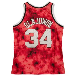 NBA Houston Rockets Jersey Galaxy Swingman Rockets 1993 Hakeem Olajuwon image-1