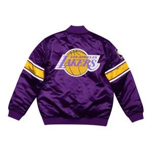 Dikke satijnen jas Los Angeles Lakers image-1