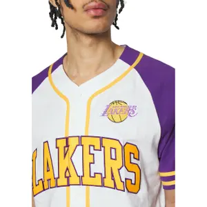 Jersey Los Angeles Lakers Practice Day Button Front image-5