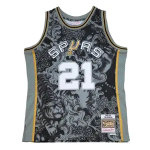 San Antonio Spurs NBA jersey Lunar New Year 4.0 Tim Duncan 1998/99