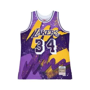 Los Angeles Lakers NBA Jersey Hyper Hoops Shaquille O'Neal 1996/97 image-0