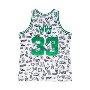 Jersey Boston Celtics NBA Doodle Swingman 1985 Larry Bird image-1