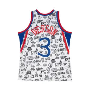 Camisola Philadelphia 76ers NBA Doodle Swingman 1996 Allen Iverson image-1