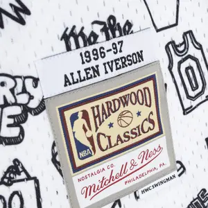 Camisola Philadelphia 76ers NBA Doodle Swingman 1996 Allen Iverson image-3