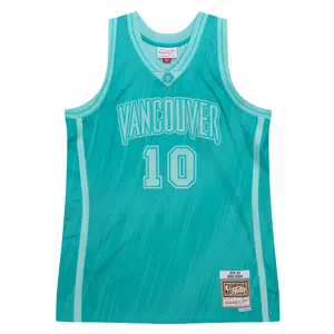 Vancouver Grizzlies NBA Jersey Mike Bibby Monochrome Swingman
