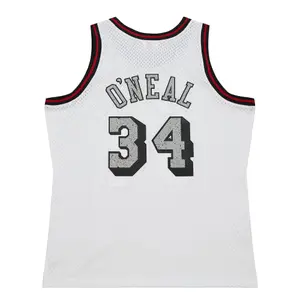 Los Angeles Lakers NBA Jersey Shaquille O’Neal Cracked Cement Swingman 1996 image-1