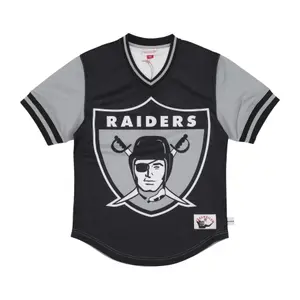 Camisa de cuello en V Oakland Raiders NFL Jumbotron 3.0 Mesh image-0