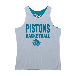 Eversible mesh jersey Mitchell & Ness Detroit Pistons Vintage Logo image-2