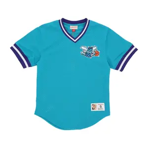 Dzianinowy dekolt w serek Charlotte Hornets Fashion Vintage Logo image-0