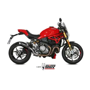 Silencer Motorcycle Cap Stainless Steel Mivv Ducati Monster 821 GP Pro Steel Black image-1
