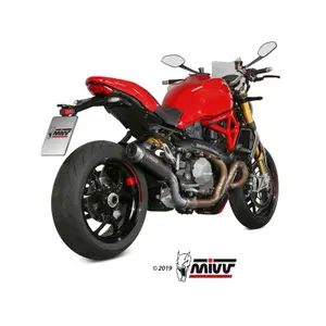 Silencer Motorcycle Cap Stainless Steel Mivv Ducati Monster 821 GP Pro Steel Black image-2