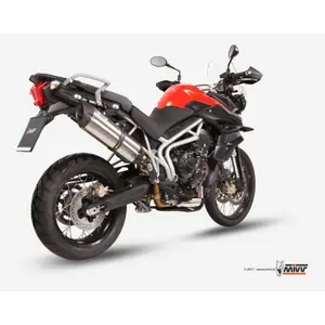 Silencer Motorcycle Carbon Cap Mivv Triumph Tiger 800 image-0