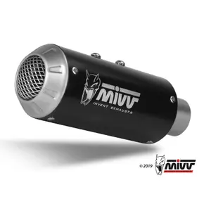 Silencer Motorcycle Cap Stainless Steel Mivv Yamaha MT-10 MK3 Steel Black image-0