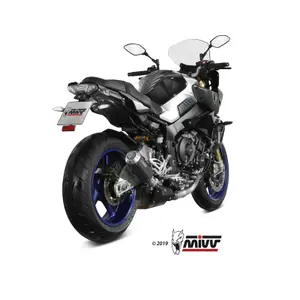 Silencer Motorcycle Cap Stainless Steel Mivv Yamaha MT-10 MK3 Steel Black image-1