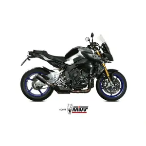 Silencer Motorcycle Cap Stainless Steel Mivv Yamaha MT-10 MK3 Steel Black image-2