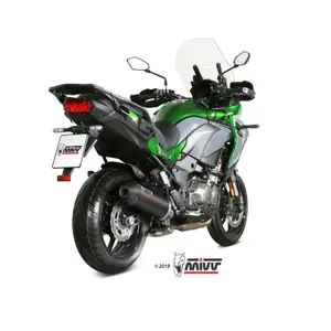 Silencer Motorcycle Carbon Cap Mivv Oval Kawasaki Versys 1000 image-1