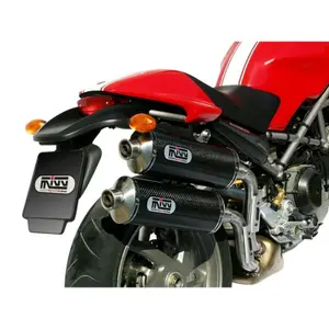Silencer Motorcycle Double Mivv GP Ducati Monster S2R 800 image-0